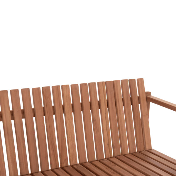 ΠΑΓΚΑΚΙ ΚΗΠΟΥ 2ΘΕΣΙΟ VED HM18124 ΞΥΛΟ TEAK--ΦΥΣΙΚΟ ΧΡΩΜΑ 130x60x86Υεκ. (x1) - Image 7