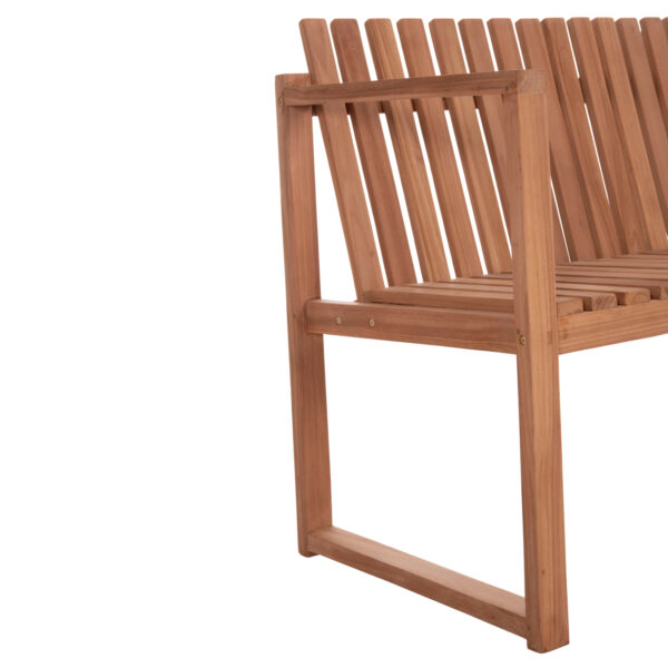 ΠΑΓΚΑΚΙ ΚΗΠΟΥ 2ΘΕΣΙΟ VED HM18124 ΞΥΛΟ TEAK--ΦΥΣΙΚΟ ΧΡΩΜΑ 130x60x86Υεκ. (x1) - Image 9