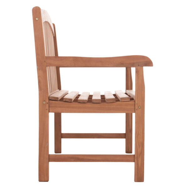 ΠΑΓΚΑΚΙ ΚΗΠΟΥ 3ΘΕΣΙΟ ELENA HM18125 ΞΥΛΟ TEAK--ΦΥΣΙΚΟ 150x61x95Υεκ. (x1) - Image 4