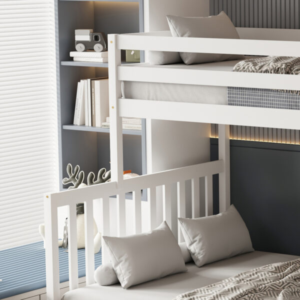 ΠΑΙΔΙΚH ΚΟΥΚΕΤΑ τ.MONTESSORI BEAMER HM711.03 ΞΥΛΟ ΠΕΥΚΟΥ ΣΕ ΛΕΥΚΟ-ΣΤΡΩΜΑΤΑ 90-140x190εκ (x1) - Image 9
