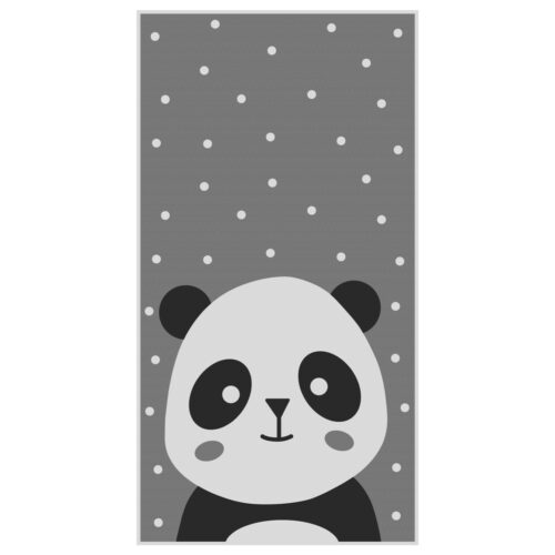ΠΑΙΔΙΚΟ ΧΑΛΙ ΜΕ ΚΡΟΣΙΑ ΣΕΙΡΑ KIDDER HM7678.14 PANDA ΓΚΡΙ 80Χ150 εκ. (x1)