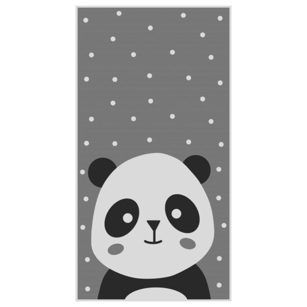 ΠΑΙΔΙΚΟ ΧΑΛΙ ΜΕ ΚΡΟΣΙΑ ΣΕΙΡΑ KIDDER HM7678.14 PANDA ΓΚΡΙ 80Χ150 εκ. (x1)