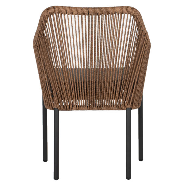 ΠΟΛΥΘΡΟΝΑ ΑΛΟΥΜΙΝΙΟΥ ΓΚΡΙ ΜΕ ΣΧΟΙΝΙ WICKER PE 56x66x79Yεκ. HM5855.03 (x1) - Image 6