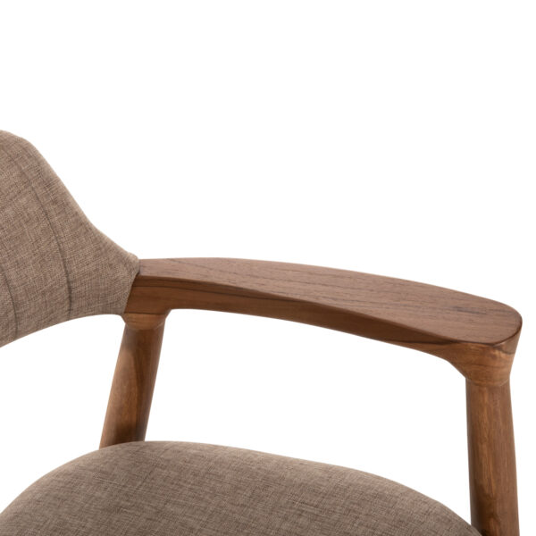 ΠΟΛΥΘΡΟΝΑ JAMES HM18259 TEAK WOOD ΜΕ ΣΑΜΠΑΝΙ ΥΦΑΣΜΑ 57x52x76Υεκ. (x1) - Image 7