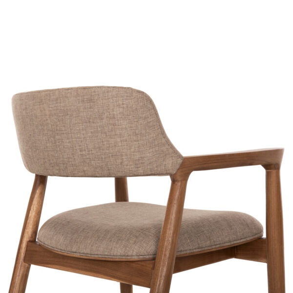ΠΟΛΥΘΡΟΝΑ JAMES HM18259 TEAK WOOD ΜΕ ΣΑΜΠΑΝΙ ΥΦΑΣΜΑ 57x52x76Υεκ. (x1) - Image 8