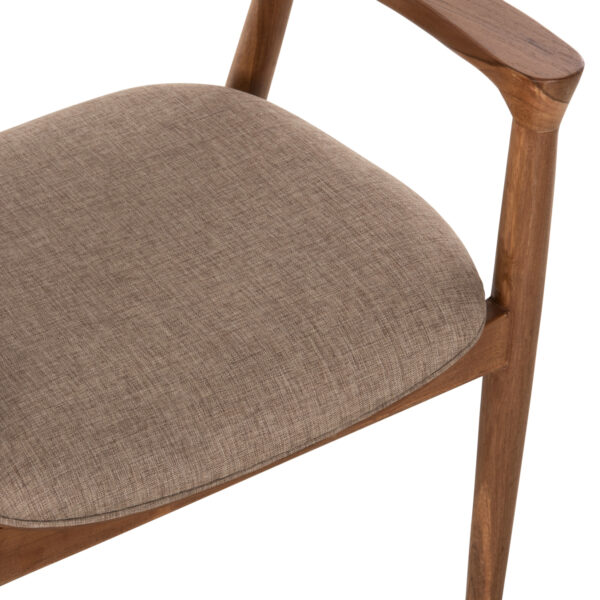 ΠΟΛΥΘΡΟΝΑ JAMES HM18259 TEAK WOOD ΜΕ ΣΑΜΠΑΝΙ ΥΦΑΣΜΑ 57x52x76Υεκ. (x1) - Image 9