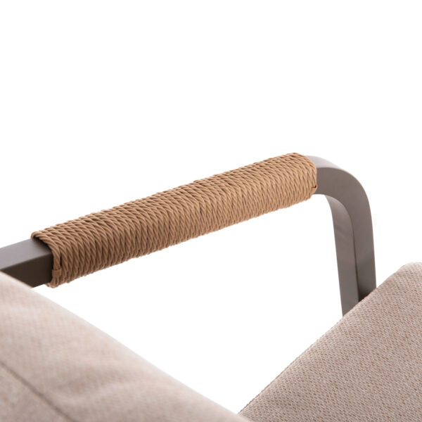 ΠΟΛΥΘΡΟΝΑ MAERLY HM6051.04 ΣΑΜΠΑΝΙ ΑΛΟΥΜΙΝΙΟ-P.E.RATTAN ΦΥΣΙΚΟ-ΜΑΞΙΛΑΡΙΑ ΜΠΕΖ 55,5x62,5x85Υ εκ. (x1) - Image 9