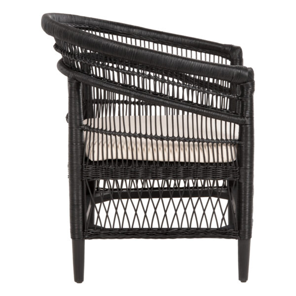 ΠΟΛΥΘΡΟΝΑ MALAWI HM9635.03 ΞΥΛΟ ΜΑΟΝΙ ΜΕ RATTAN ΜΑΥΡΟ-ΛΕΥΚΟ ΜΑΞΙΛΑΡΙ 80x70x86Υεκ. (x1) - Image 4