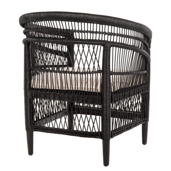 ΠΟΛΥΘΡΟΝΑ MALAWI HM9635.03 ΞΥΛΟ ΜΑΟΝΙ ΜΕ RATTAN ΜΑΥΡΟ-ΛΕΥΚΟ ΜΑΞΙΛΑΡΙ 80x70x86Υεκ. (x1) - Image 5