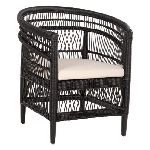 ΠΟΛΥΘΡΟΝΑ MALAWI HM9635.03 ΞΥΛΟ ΜΑΟΝΙ ΜΕ RATTAN ΜΑΥΡΟ-ΛΕΥΚΟ ΜΑΞΙΛΑΡΙ 80x70x86Υεκ. (x1)