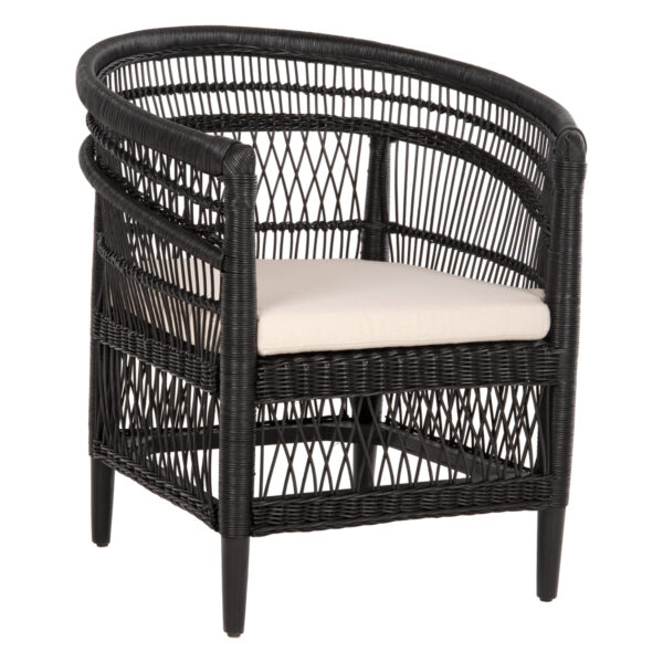 ΠΟΛΥΘΡΟΝΑ MALAWI HM9635.03 ΞΥΛΟ ΜΑΟΝΙ ΜΕ RATTAN ΜΑΥΡΟ-ΛΕΥΚΟ ΜΑΞΙΛΑΡΙ 80x70x86Υεκ. (x1)
