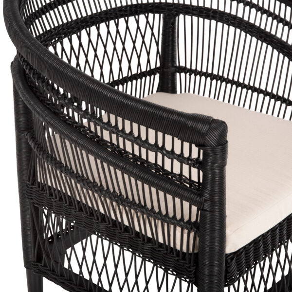ΠΟΛΥΘΡΟΝΑ MALAWI HM9635.03 ΞΥΛΟ ΜΑΟΝΙ ΜΕ RATTAN ΜΑΥΡΟ-ΛΕΥΚΟ ΜΑΞΙΛΑΡΙ 80x70x86Υεκ. (x1) - Image 8