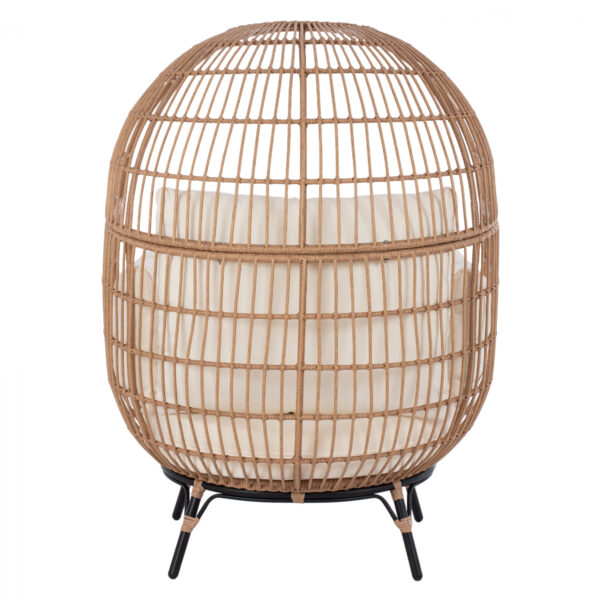 ΠΟΛΥΘΡΟΝΑ ΦΩΛΙΑ ALLEGRA HM5764 ΜΕ WICKER ΣΕ ΜΠΕΖ ΑΠΟΧΡΩΣΗ 110x85x148 εκ. (x1) - Image 6