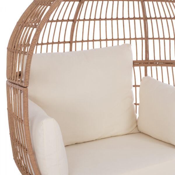 ΠΟΛΥΘΡΟΝΑ ΦΩΛΙΑ ALLEGRA HM5764 ΜΕ WICKER ΣΕ ΜΠΕΖ ΑΠΟΧΡΩΣΗ 110x85x148 εκ. (x1) - Image 8