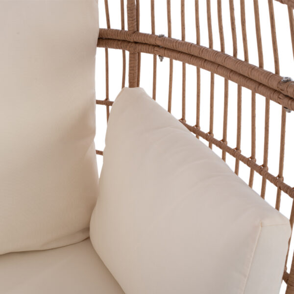 ΠΟΛΥΘΡΟΝΑ ΦΩΛΙΑ ALLEGRA HM5764 ΜΕ WICKER ΣΕ ΜΠΕΖ ΑΠΟΧΡΩΣΗ 110x85x148 εκ. (x1) - Image 9