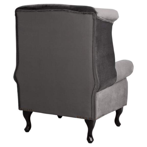 ΠΟΛΥΘΡΟΝΑ-ΜΠΕΡΖΕΡΑ ΓΚΡΙ ΒΕΛΟΥΔΟ T.CHESTERFIELD POLINA 83x75x107Yεκ.HM0053.10 (x1) - Image 5