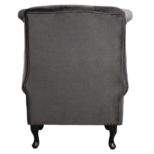 ΠΟΛΥΘΡΟΝΑ-ΜΠΕΡΖΕΡΑ ΓΚΡΙ ΒΕΛΟΥΔΟ T.CHESTERFIELD POLINA 83x75x107Yεκ.HM0053.10 (x1) - Image 6