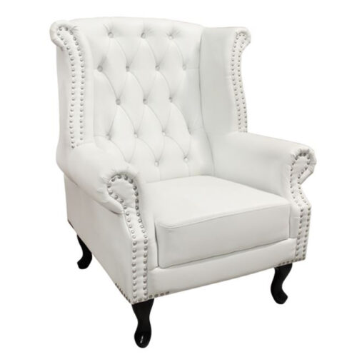 ΠΟΛΥΘΡΟΝΑ-ΜΠΕΡΖΕΡΑ T.CHESTERFIELD POLINA HM0053.02 PU ΛΕΥΚΟ ΜΑΤ 83x75x107Yεκ. (x1)