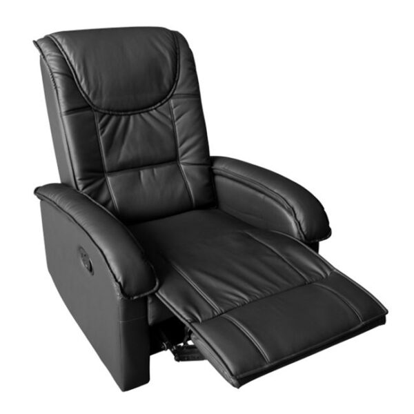 ΠΟΛΥΘΡΟΝΑ RELAX ΜΕ ΜΗΧΑΝΙΣΜΟ MASSAGE ROCCA HM0026.01 PU ΜΑΥΡΟ 80x96x97 εκ. (x1) - Image 3