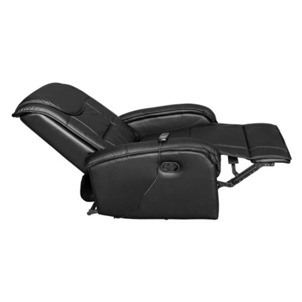 ΠΟΛΥΘΡΟΝΑ RELAX ΜΕ ΜΗΧΑΝΙΣΜΟ MASSAGE ROCCA HM0026.01 PU ΜΑΥΡΟ 80x96x97 εκ. (x1) - Image 4