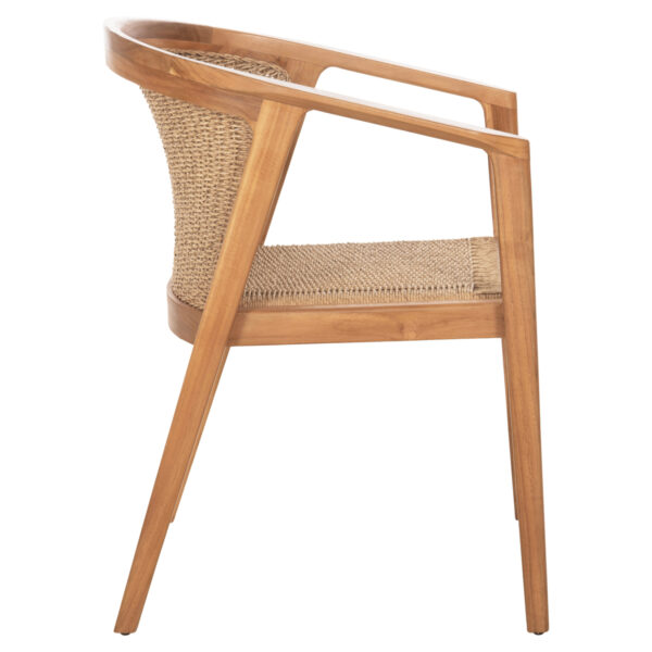 ΠΟΛΥΘΡΟΝΑ ΤΡΑΠΕΖΑΡΙΑΣ RENLY HM18239 ΞΥΛΟ ΤΕΑΚ ΦΥΣΙΚΟ-ΣΧΟΙΝΙ VIRO 60x59x82Υεκ. (x1) - Image 4
