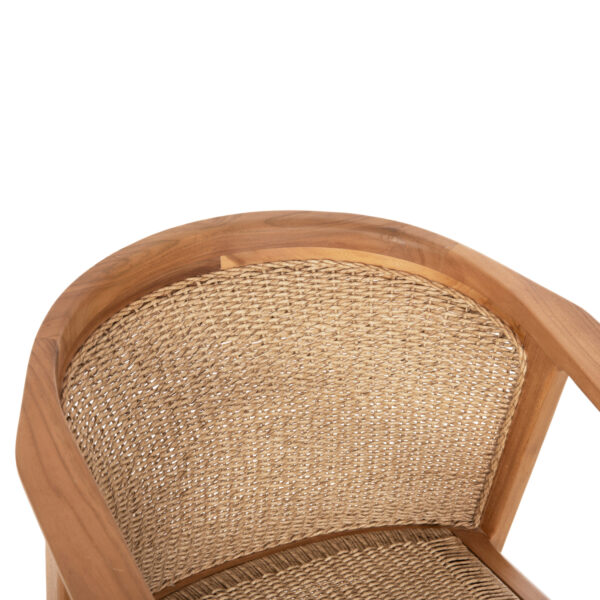ΠΟΛΥΘΡΟΝΑ ΤΡΑΠΕΖΑΡΙΑΣ RENLY HM18239 ΞΥΛΟ ΤΕΑΚ ΦΥΣΙΚΟ-ΣΧΟΙΝΙ VIRO 60x59x82Υεκ. (x1) - Image 7