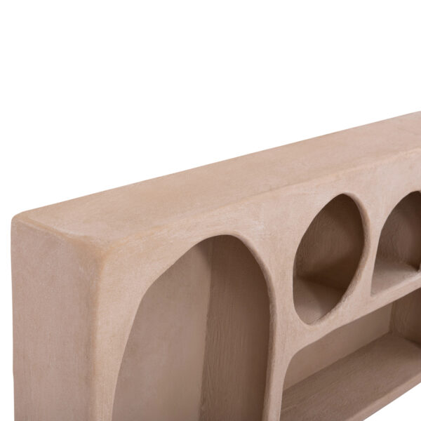 ΡΑΦΙ ΤΟΙΧΟΥ ΣΕΙΡΑ SANTORINI HM18063.02 MDF ΣΕ ΚΑΦΕ 120x18x60Υεκ. (x1) - Image 7