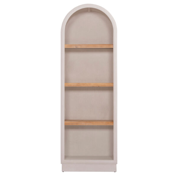 ΡΑΦΙΕΡΑ ΣΕΙΡΑ SANTORINI HM18045 MDF ΥΠΟΛΕΥΚΟ-ΡΑΦΙΑ ΞΥΛΟ ΕΛΑΤΟΥ ΦΥΣΙΚΟ 60x38,5x179Υεκ. (x1) - Image 3