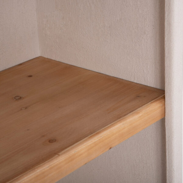 ΡΑΦΙΕΡΑ ΣΕΙΡΑ SANTORINI HM18045 MDF ΥΠΟΛΕΥΚΟ-ΡΑΦΙΑ ΞΥΛΟ ΕΛΑΤΟΥ ΦΥΣΙΚΟ 60x38,5x179Υεκ. (x1) - Image 7