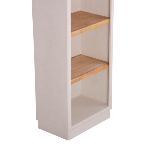 ΡΑΦΙΕΡΑ ΣΕΙΡΑ SANTORINI HM18045 MDF ΥΠΟΛΕΥΚΟ-ΡΑΦΙΑ ΞΥΛΟ ΕΛΑΤΟΥ ΦΥΣΙΚΟ 60x38,5x179Υεκ. (x1) - Image 8