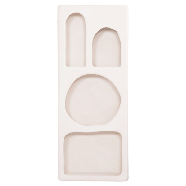 ΡΑΦΙΕΡΑ ΤΟΙΧΟΥ ΣΕΙΡΑ SANTORINI HM18069 MDF ΣΕ ΥΠΟΛΕΥΚΟ ΧΡΩΜΑ 47,5x18x120Υεκ. (x1) - Image 3