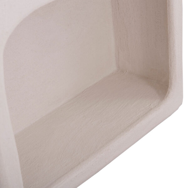 ΡΑΦΙΕΡΑ ΤΟΙΧΟΥ ΣΕΙΡΑ SANTORINI HM18069 MDF ΣΕ ΥΠΟΛΕΥΚΟ ΧΡΩΜΑ 47,5x18x120Υεκ. (x1) - Image 9