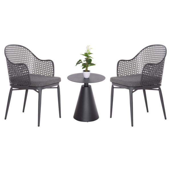 ΣΕΤ LOUNGE 3TMX ΕΞ.ΧΩΡΟΥ OREGO HM21106.01 ΑΛΟΥΜΙΝΙΟ ΣΕ ΣΚΟΥΡΟ ΓΚΡΙ (x1)