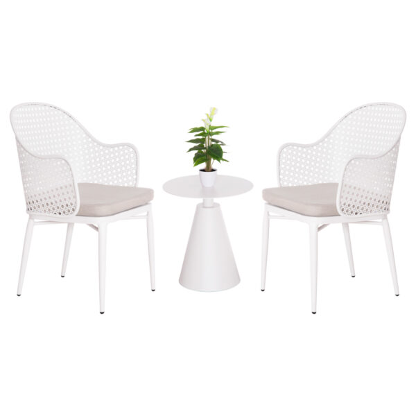 ΣΕΤ LOUNGE 3TMX ΕΞ.ΧΩΡΟΥ OREGO HM21106.02 ΑΛΟΥΜΙΝΙΟ ΣΕ ΛΕΥΚΟ (x1)