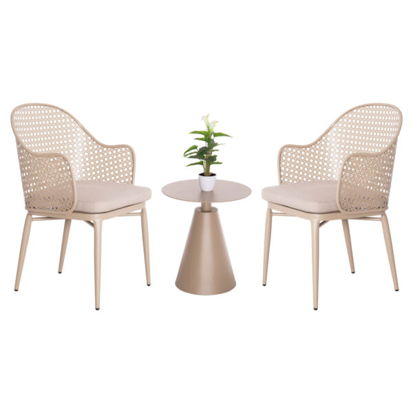 ΣΕΤ LOUNGE 3TMX ΕΞ.ΧΩΡΟΥ OREGO HM21106.03 ΑΛΟΥΜΙΝΙΟ ΣΕ ΚΑΠΟΥΤΣΙΝΟ (x1)