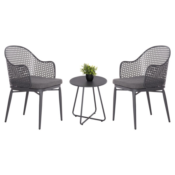 ΣΕΤ LOUNGE 3TMX ΕΞ.ΧΩΡΟΥ OREGO HM21107.01 ΑΛΟΥΜΙΝΙΟ & ΜΕΤΑΛΛΟ ΣΕ ΣΚΟΥΡΟ ΓΚΡΙ (x1)