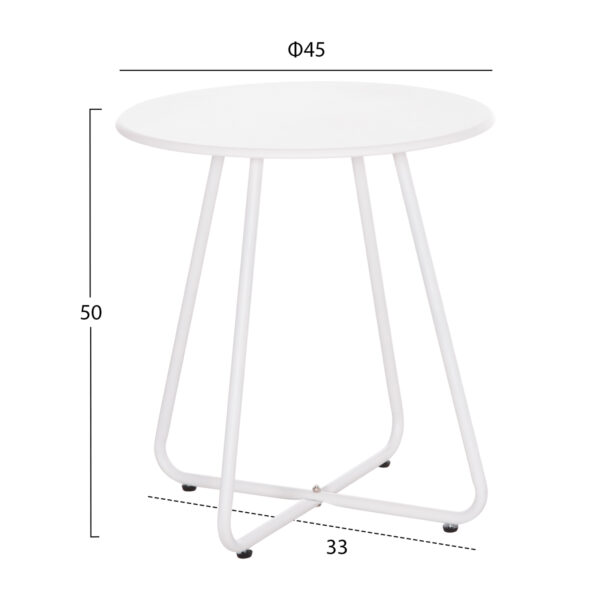 ΣΕΤ LOUNGE 3TMX ΕΞ.ΧΩΡΟΥ OREGO HM21107.02 ΑΛΟΥΜΙΝΙΟ & ΜΕΤΑΛΛΟ ΣΕ ΛΕΥΚΟ (x1) - Image 3
