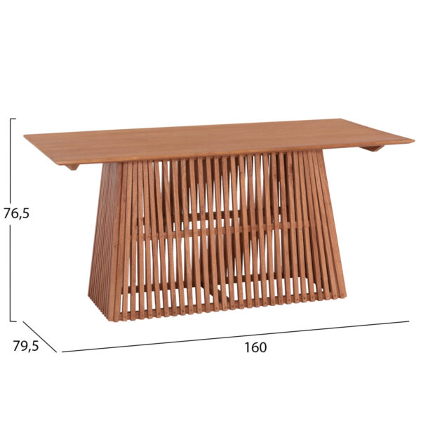 ΣΕΤ ΤΡΑΠΕΖΑΡΙΑΣ 5ΤΜΧ RENLY HM21078.02 ΟΡΘΟΓΩΝΙΟ ΤΡΑΠΕΖΙ & 4 ΚΑΡΕΚΛΕΣ (x1) - Image 2