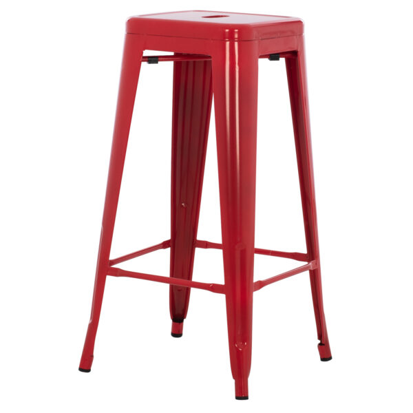 ΣΚΑΜΠΟ BAR ΜΕΤΑΛΛΙΚΟ MELITA ΣΕ ΚΟΚΚΙΝΟ HM8642.04 43x43x78Y εκ. (x1) - Image 10