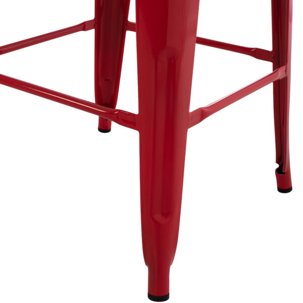 ΣΚΑΜΠΟ BAR ΜΕΤΑΛΛΙΚΟ MELITA ΣΕ ΚΟΚΚΙΝΟ HM8642.04 43x43x78Y εκ. (x1) - Image 13