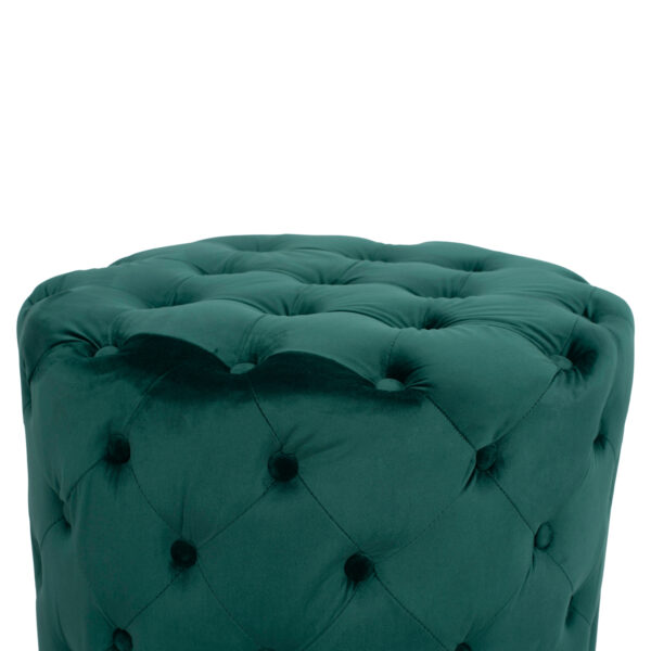 ΣΚΑΜΠΟ KASSIE ΚΥΠΑΡΙΣΣΙ ΒΕΛΟΥΔΟ ΤΥΠΟΥ CHESTERFIELD HM8406.03 Φ60x43Υ εκ. (x1) - Image 7