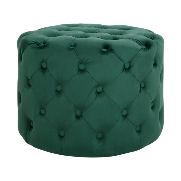 ΣΚΑΜΠΟ KASSIE ΚΥΠΑΡΙΣΣΙ ΒΕΛΟΥΔΟ ΤΥΠΟΥ CHESTERFIELD HM8406.03 Φ60x43Υ εκ. (x1) - Image 3