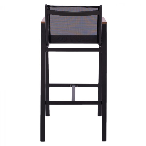 ΣΚΑΜΠΟ ΜΠΑΡ ΑΛΟΥΜΙΝΙΟΥ ΑΝΘΡΑΚΙ ΜΕ POLYWOOD 52 x 58 x 108 εκ. HM5790.02 (x1) - Image 6