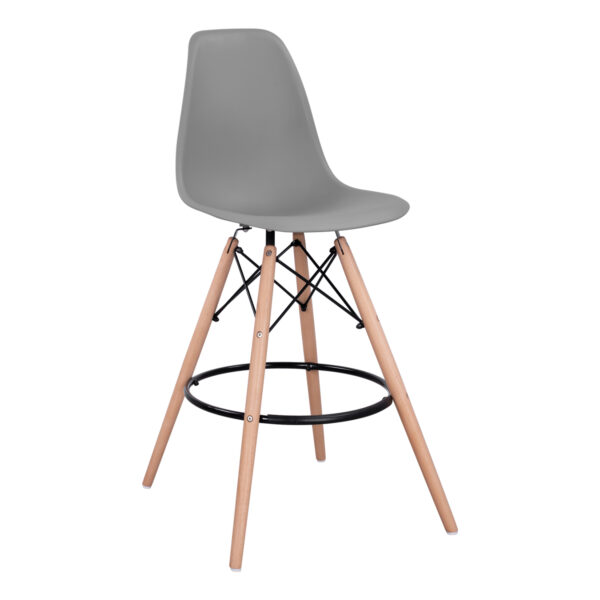 ΣΚΑΜΠΟ ΜΠΑΡ RENATA HM0173.10 ΓΚΡΙ 58x56x107Υ εκ. (x4) - Image 3