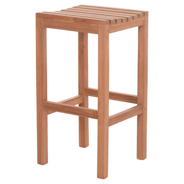 ΣΚΑΜΠΟ ΜΠΑΡ NIKOL HM18109 ΞΥΛΟ ΤΕΑΚ ΣΕ ΦΥΣΙΚΟ 40x40x77Υεκ. (x1) - Image 4