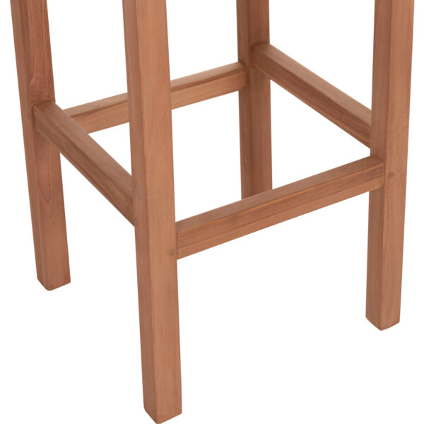 ΣΚΑΜΠΟ ΜΠΑΡ NIKOL HM18109 ΞΥΛΟ ΤΕΑΚ ΣΕ ΦΥΣΙΚΟ 40x40x77Υεκ. (x1) - Image 7