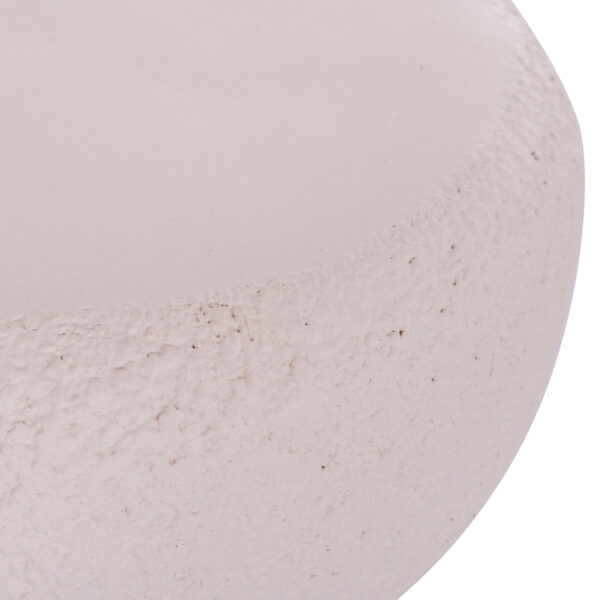 ΣΚΑΜΠΟ ΣΤΡΟΓΓΥΛΟ INTERON HM18171.02 FIBER CEMENT ΣΕ ΛΕΥΚΟ--Φ34x39Υεκ. (x1) - Image 6