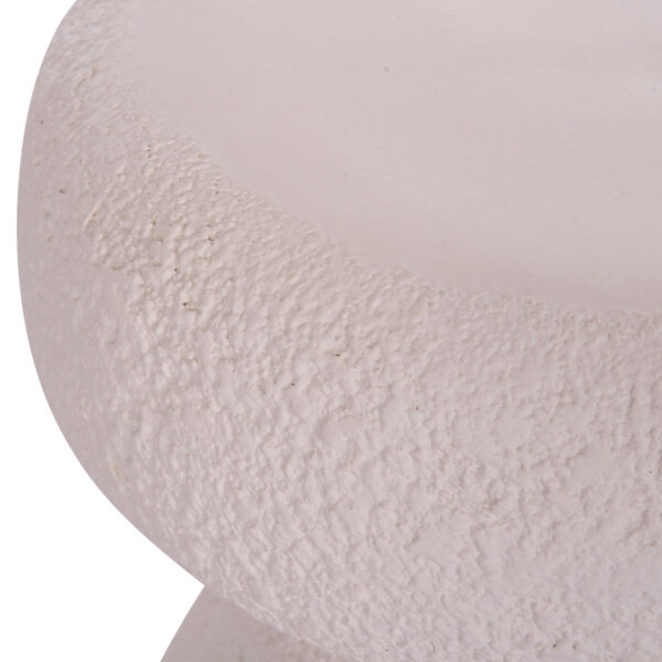 ΣΚΑΜΠΟ ΣΤΡΟΓΓΥΛΟ INTERON HM18171.02 FIBER CEMENT ΣΕ ΛΕΥΚΟ--Φ34x39Υεκ. (x1) - Image 9