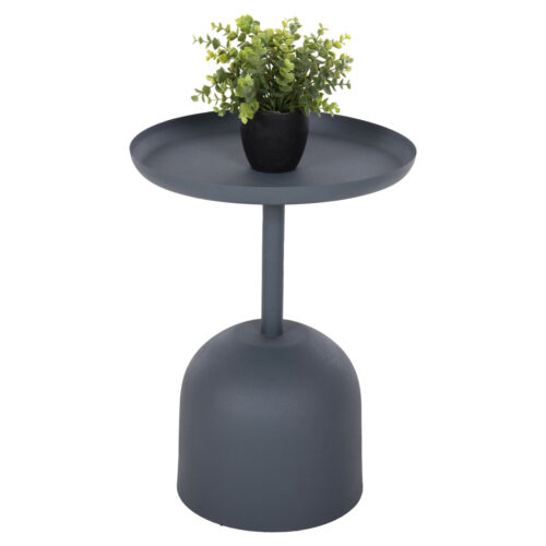 ΤΡΑΠΕΖΙ ΒΟΗΘΗΤΙΚΟ ΣΤΡΟΓΓΥΛΟ DELBEL HM4261.05 ΜΕΤΑΛΛΟ ΜΠΛΕ ΣΚΟΥΡΟ Φ39,5x53,5Υ εκ. (x1)