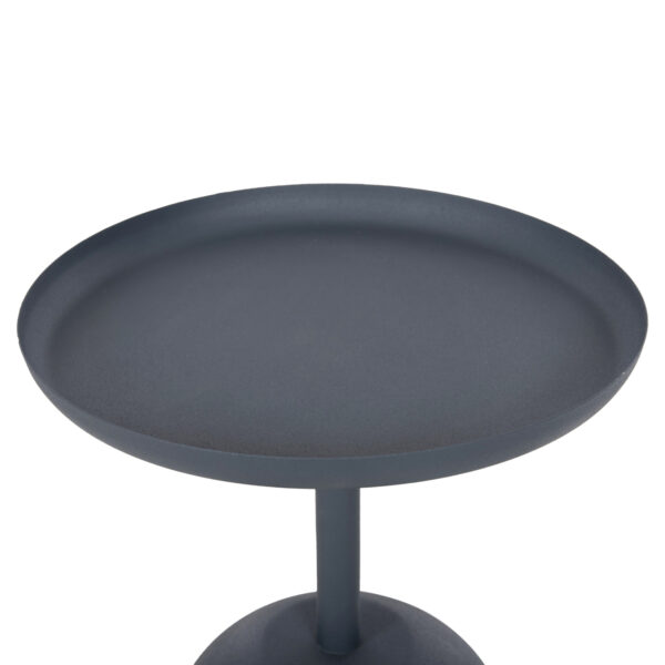 ΤΡΑΠΕΖΙ ΒΟΗΘΗΤΙΚΟ ΣΤΡΟΓΓΥΛΟ DELBEL HM4261.05 ΜΕΤΑΛΛΟ ΜΠΛΕ ΣΚΟΥΡΟ Φ39,5x53,5Υ εκ. (x1) - Image 7